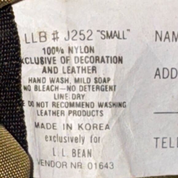 L.L. Bean Green vintage 1980’s backpack (DISCONTINUED) RARE BAG - Picture 10 of 14